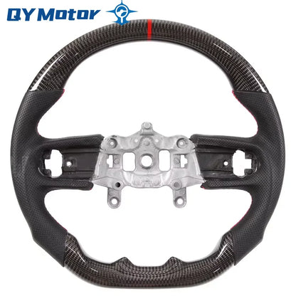 Led Heating Carbon Fiber Leather Car Steering Wheel Perforated Leather for Jeep Wrangler JL 2018-2023 Models Sport Wheel