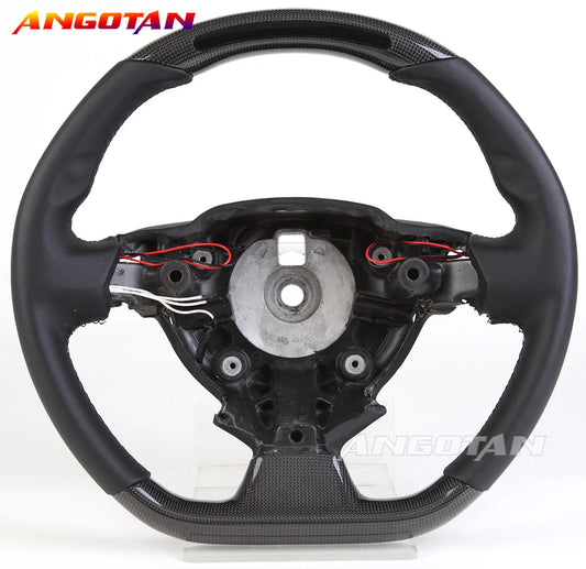 LED/LCD Carbon Fiber Smooth Leather Steering Wheel with Fit for Ferrari 458 488 F12