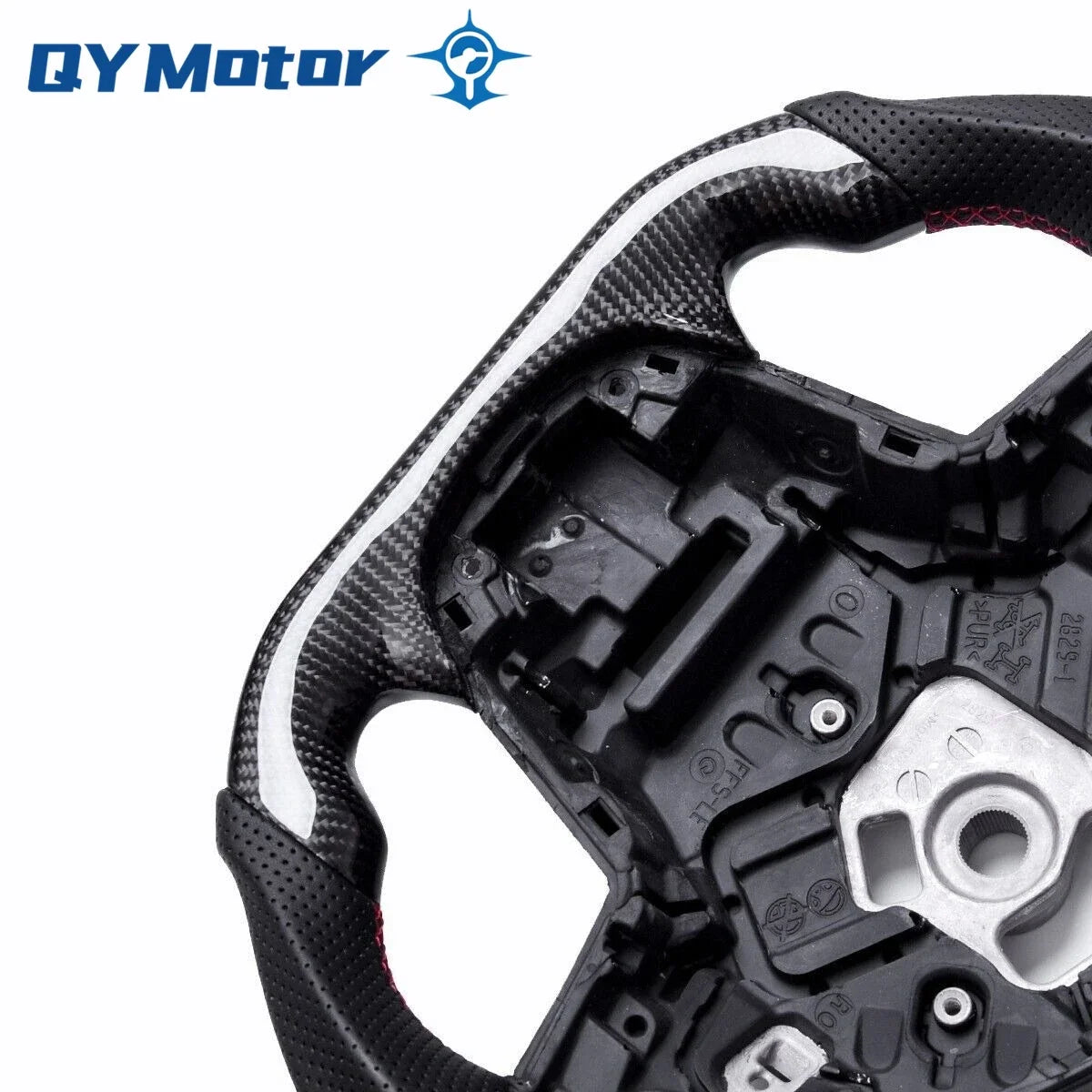 Real Carbon Fiber Steering Wheel Perforated Leather for Toyota GR Supra A90 MK5 2020 2021 2022 2023 Racing Sport