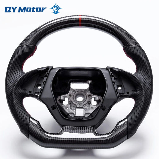 Led Display Carbon Fiber Perforated Leather Steering Wheel for Chevrolet Camaro 2016-2022 SS Sport Racing Wheel