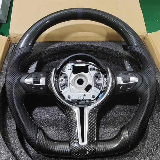 Carbon Fiber Car Steering Wheel for BMW M M3 M5 M6 F01 F02 F06 F07 F10 F11 F12 F13 F30 F32 F80 F91 E90 E91 E92 Car Accessories