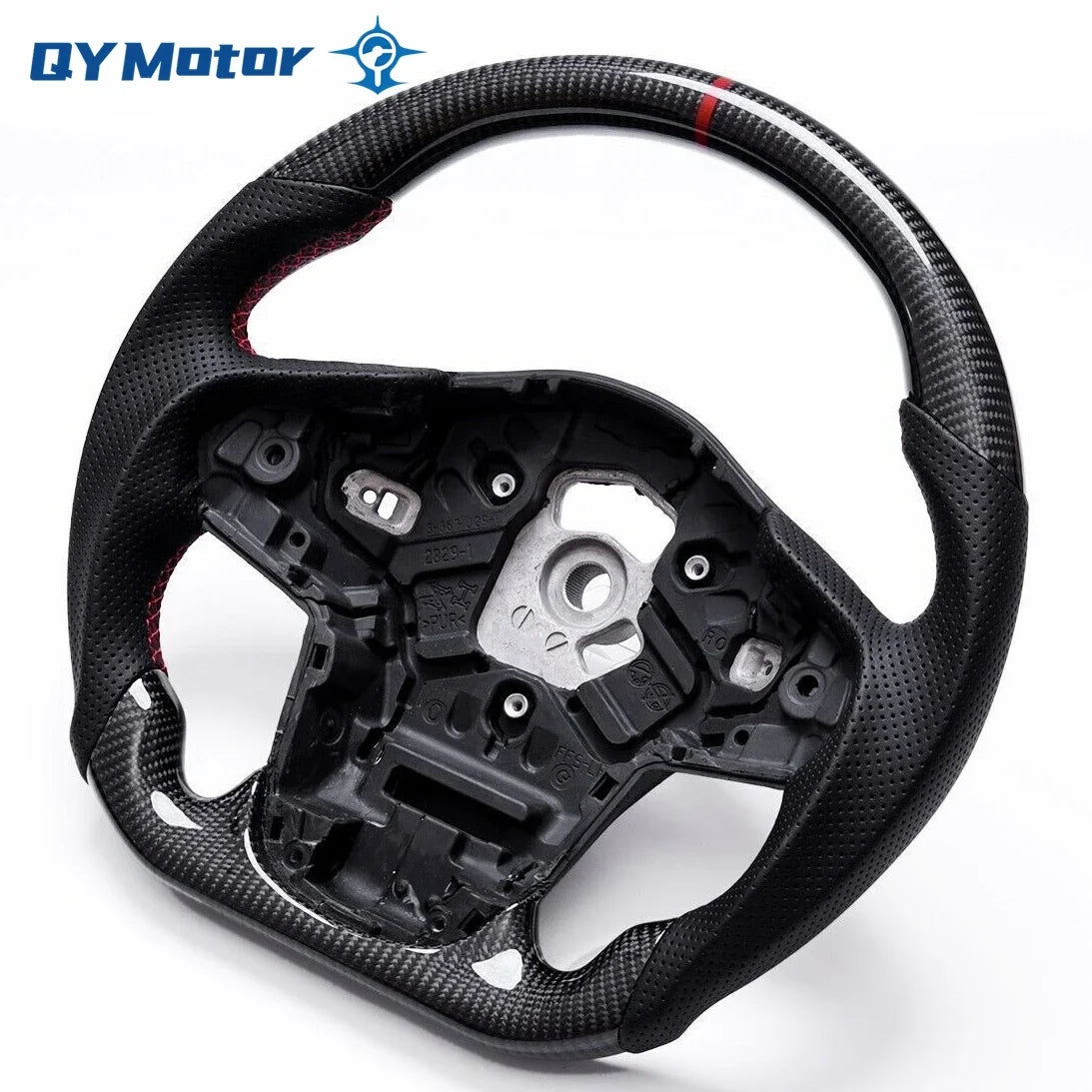 Real Carbon Fiber Steering Wheel Perforated Leather for Toyota GR Supra A90 MK5 2020 2021 2022 2023 Racing Sport