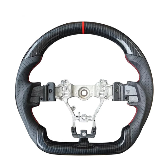 Real Carbon Fiber Steering Wheel Nappa Preforated Leather for Subaru WRX/STI LEVORG 2015 2016 2017 2018 2019 2020 2021 2022