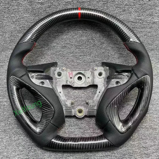 For Hyundai Sonata 100% Real Carbon Fiber Leather Steering Wheel