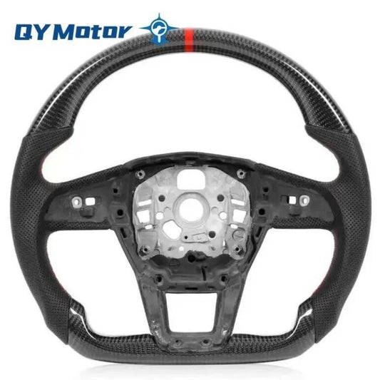 Real Carbon Fiber Steering Wheel for Audi S6 S7 RS6 RS7 SQ5 Q5 Q8 A6 A7 2018-2022 Steering Wheel Modification Car Accessories