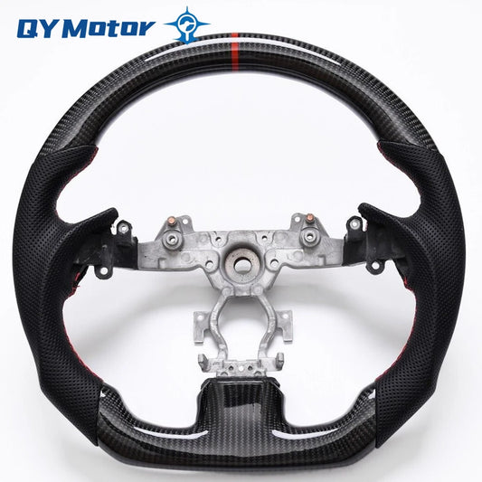 Real Carbon Fiber Sport Steering Wheel for Infiniti 2008-2015 G37 G37X Sedan Coupe Leather