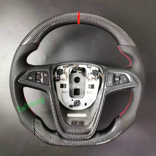 For VAUXHALL Encore BUICK Excellegt Excelle XT 100% Real Carbon Fiber Steering Wheel with Leather