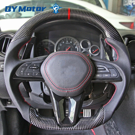 Carbon Fiber Perforated Leather Steering Wheel for Nissan GT-R GTR R35 2017 2018 2019 2020 Car Steering Wheel Car Accessories