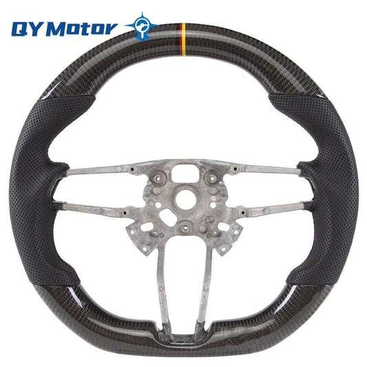 Real Carbon Fiber Steering Wheel for Porsche Mancan Panamera Cayenne 911 718 718 2014-2020 Car Interior Wheel Car Accessories