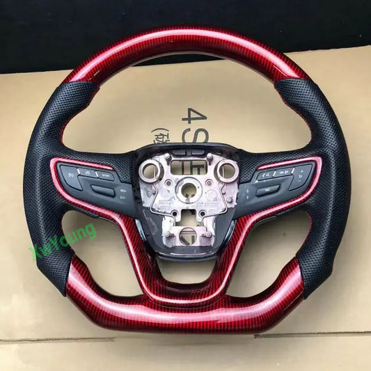 100% Real Carbon Fiber Steering Wheel with Leather for VAUXHALL BUICK Excellegt Excelle XT